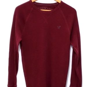 American Eagle maroon red crewneck sweat shirt  M